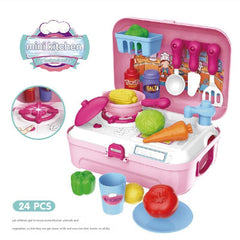Non-toxic plastic kids play kitchen