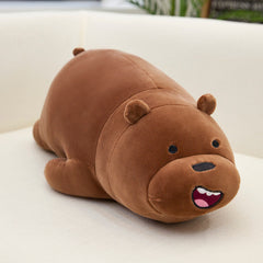 Cuddly Panda Plush Toy Pillow side view
