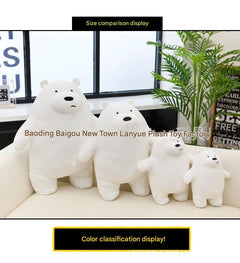 Cuddly Panda Plush Toy Pillow back view