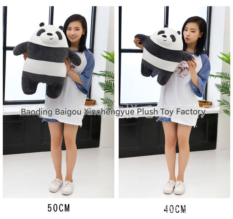 Cuddly Panda Plush Toy Pillow with blanket
