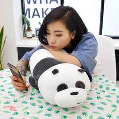 Cuddly Panda Plush Toy Pillow back view