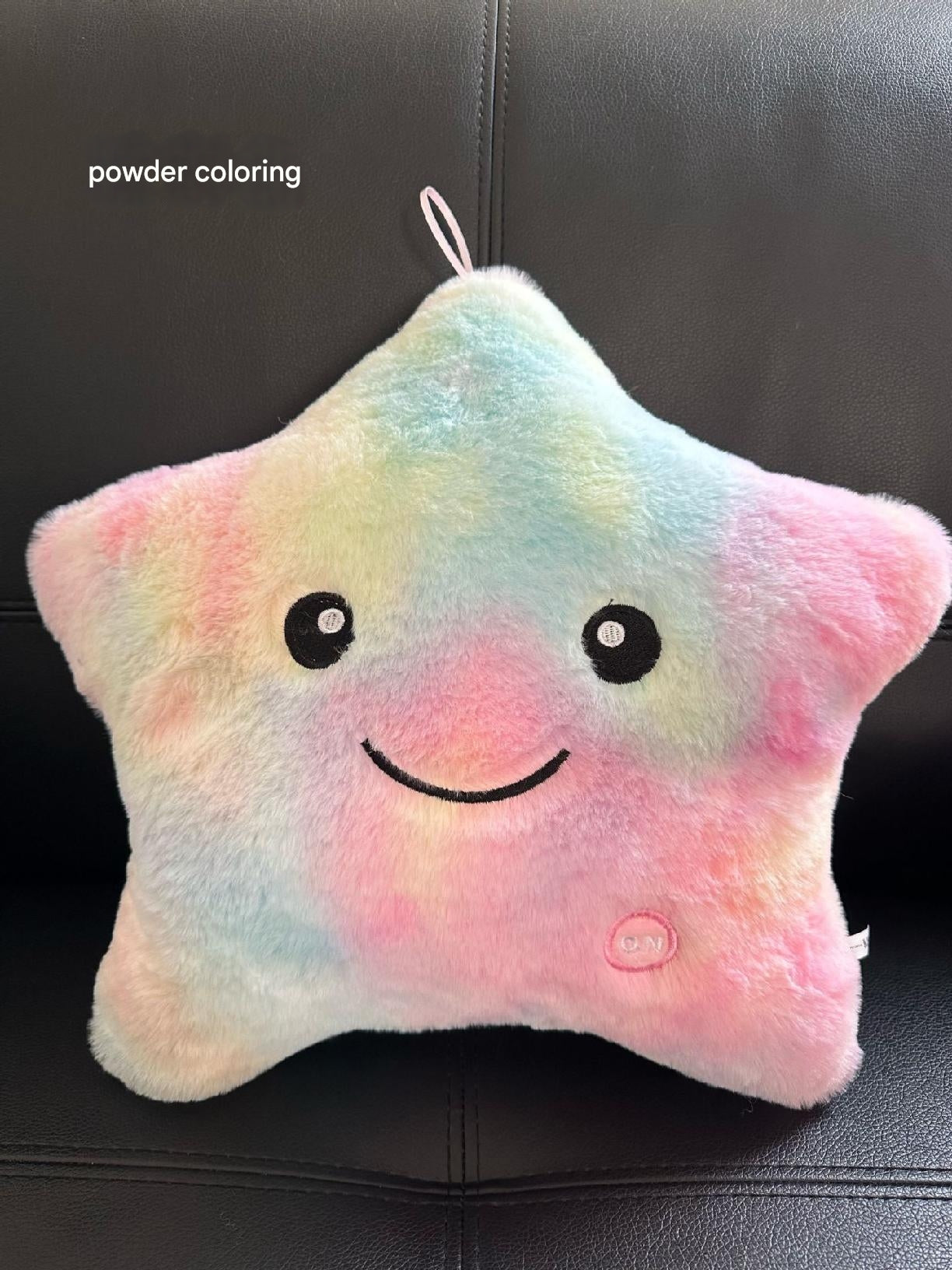 Soft plush toy with multi-coloured lights