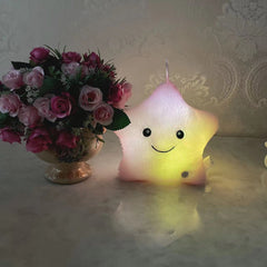 Close-up of star LED plush toy