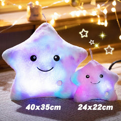 Soft plush toy with multi-coloured lights