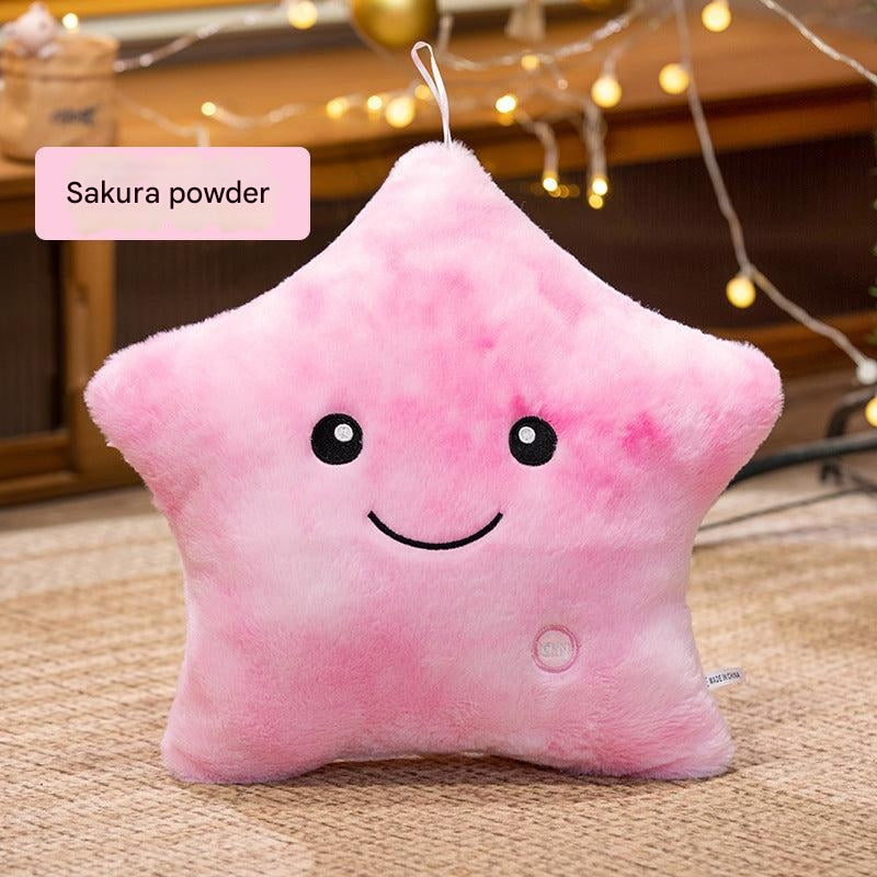 Soft plush toy with multi-coloured lights