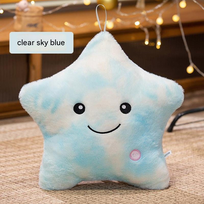 LED plush pillow in a girls bedroom