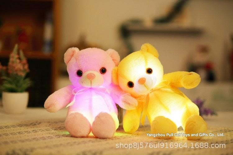 Glowing Dolphin Stuffed Animal front view