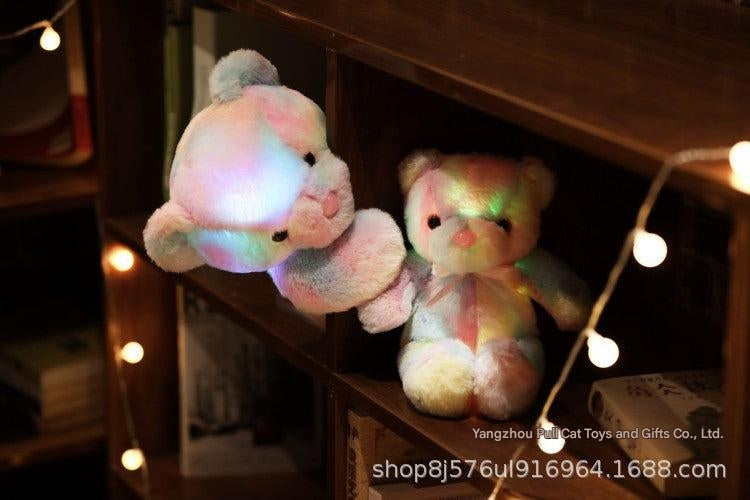 Adorable dolphin stuffed animal glow effect