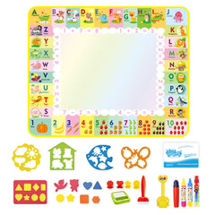 Creative moment with a water drawing mat