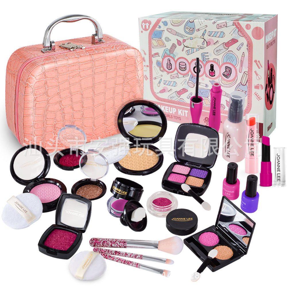 Children's makeup set spread out