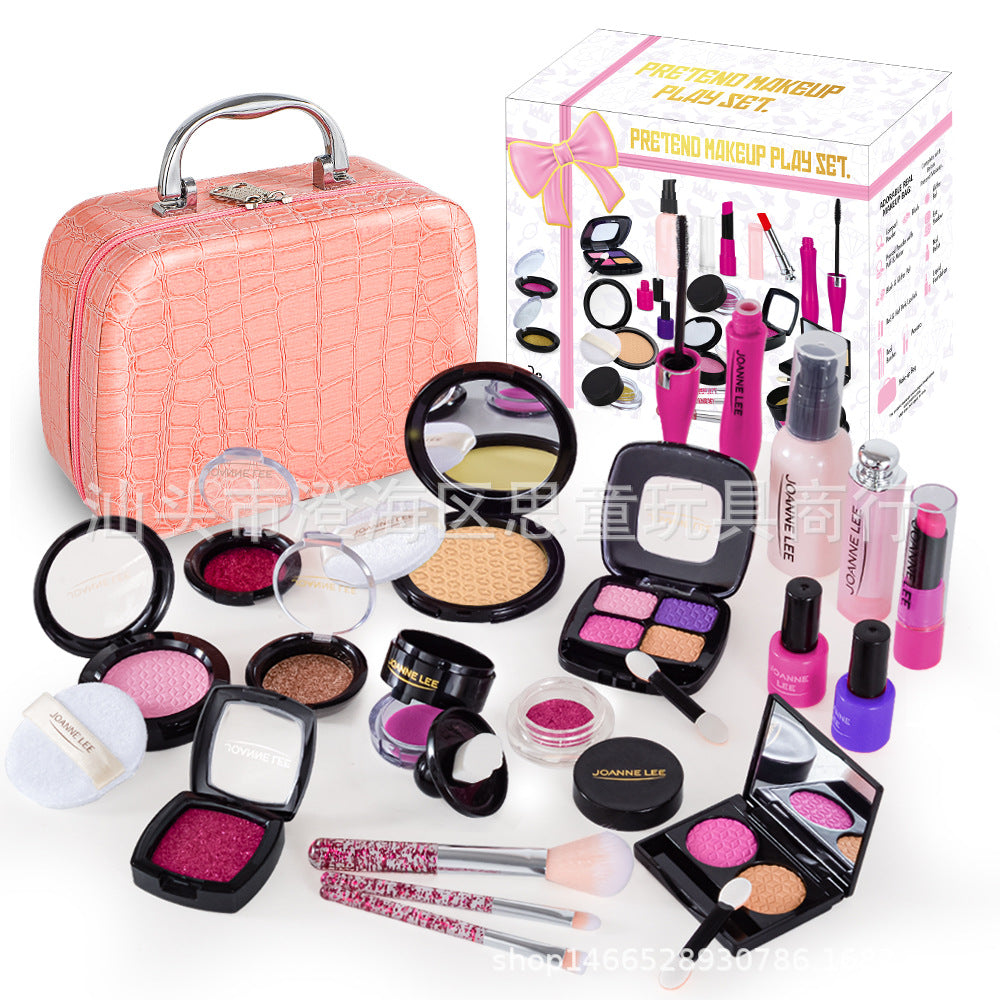 Children's makeup set spread out