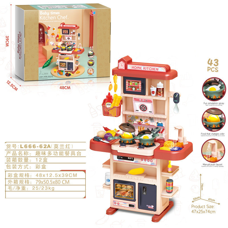 Children's cooking playset for creative play