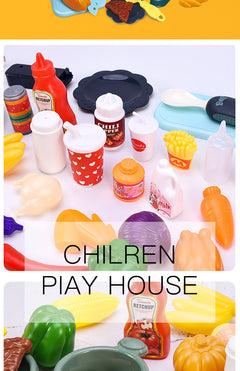 Water spray feature in kids kitchen