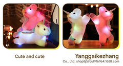 Glowing Unicorn Plush Toy front view