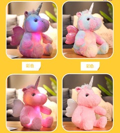 Glowing Unicorn Plush Toy multi-angle views