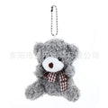 Adorable teddy bear plush keychain for backpacks