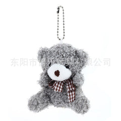 Adorable teddy bear plush keychain for backpacks