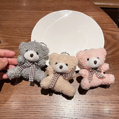 Cute stuffed toy keychain with a bunny