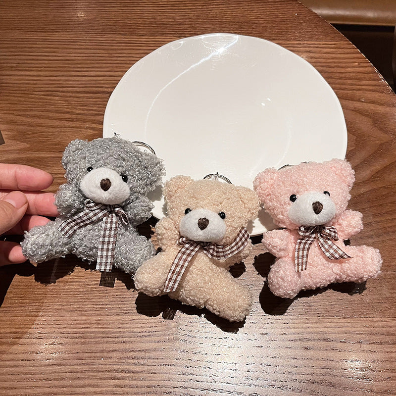 Cute stuffed toy keychain with a bunny
