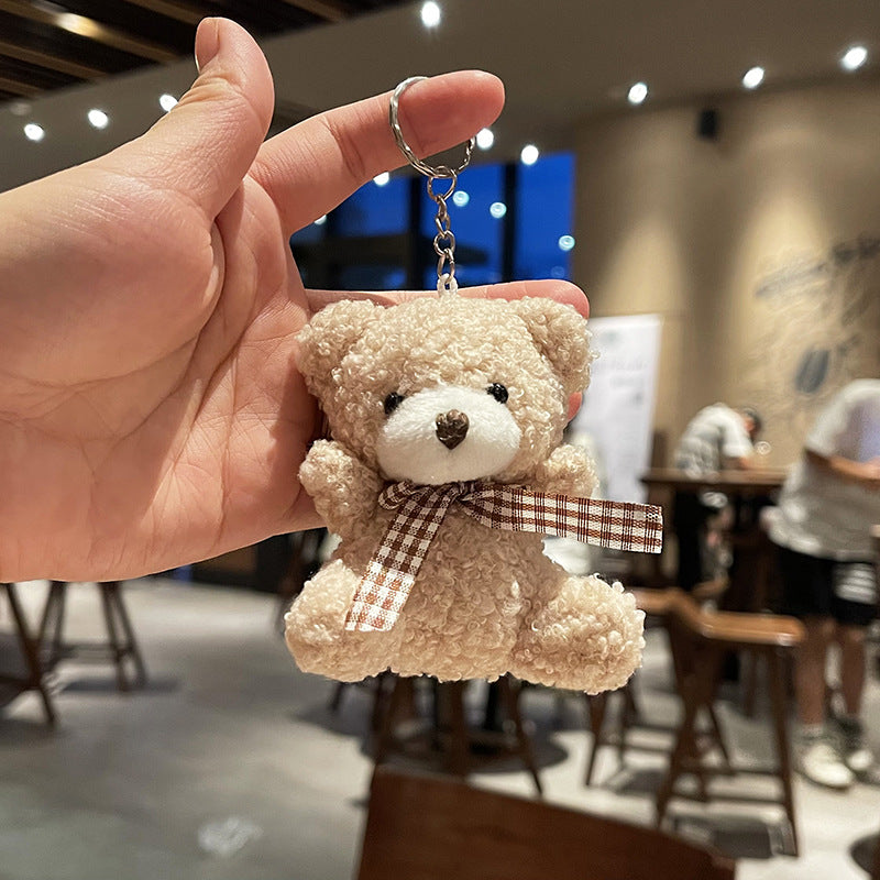 Cute bunny plush keychain for keys