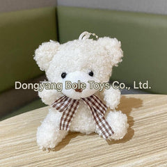 Cute plush toys keychain displayed