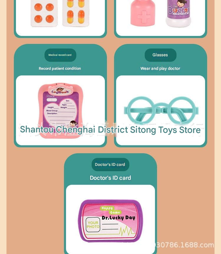 Children's medical playset accessories