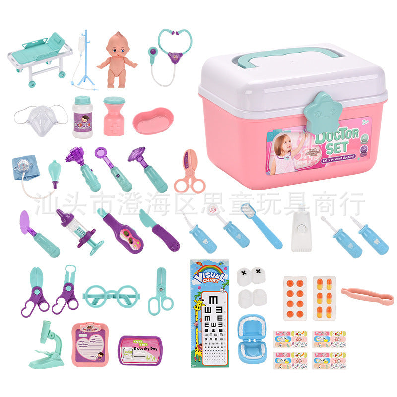Carrying case for kids medical playset