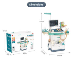 Kids doctor playset with stethoscope and accessories