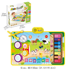 Kids Early Learning Drum Set with Foot Piano