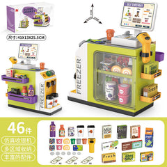 Coffee machine in children's Mini Supermarket toy