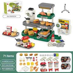 Interactive learning with supermarket playset
