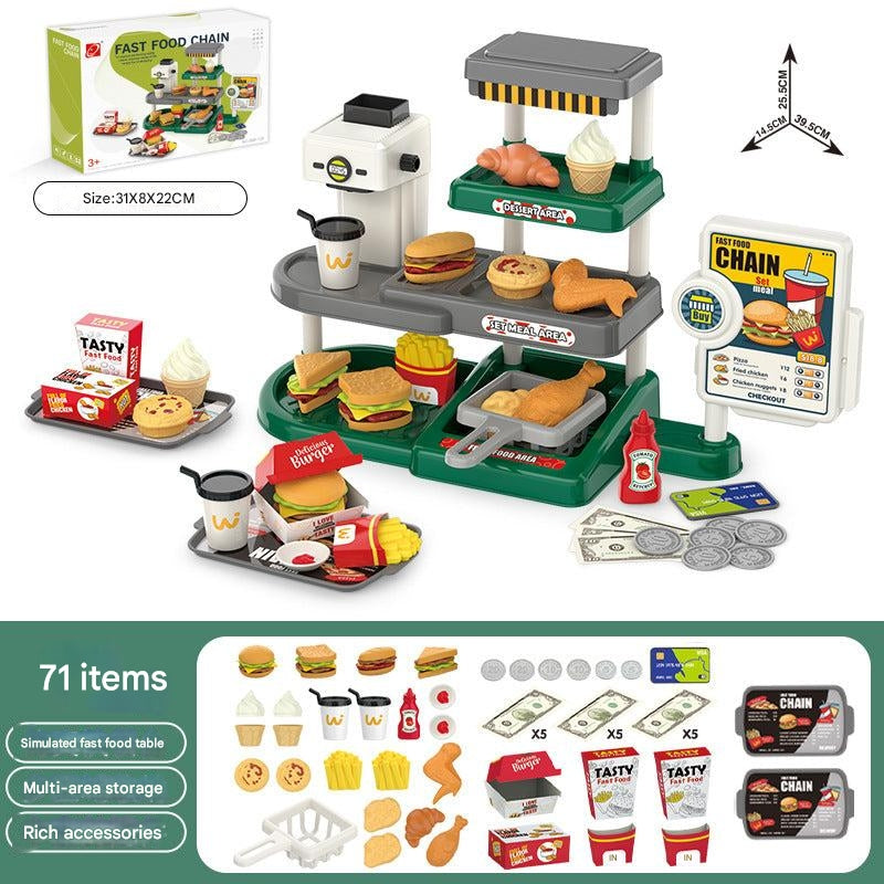 Interactive learning with supermarket playset
