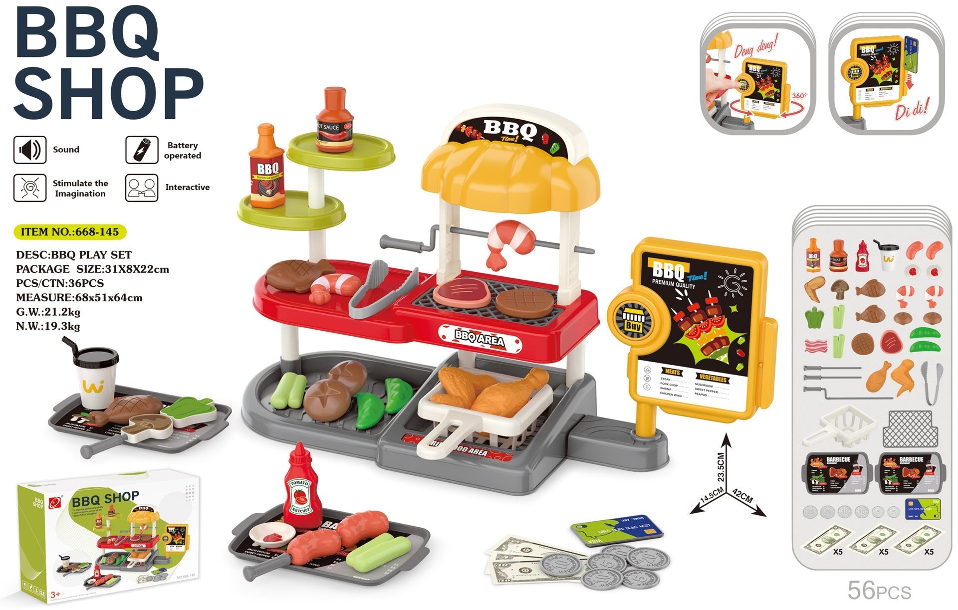 Educational playset for children featuring lights