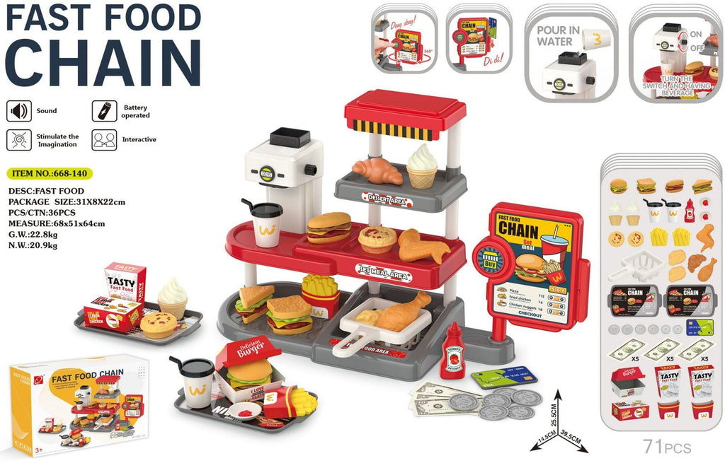 Children role-playing at the Mini Supermarket