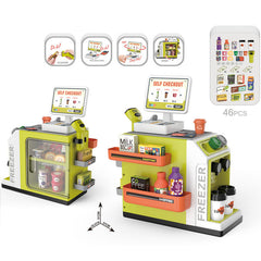 Interactive learning with supermarket playset