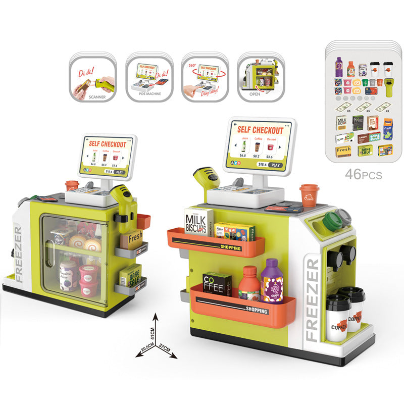 Interactive learning with supermarket playset