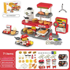 Interactive children's playset with BBQ grill
