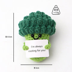 Cheerful yarn knitted home accents