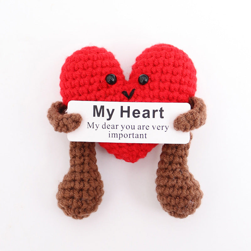 Cheerful yarn knitted home accents