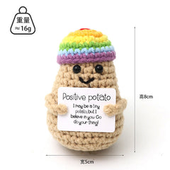 Cheerful yarn knitted home accents