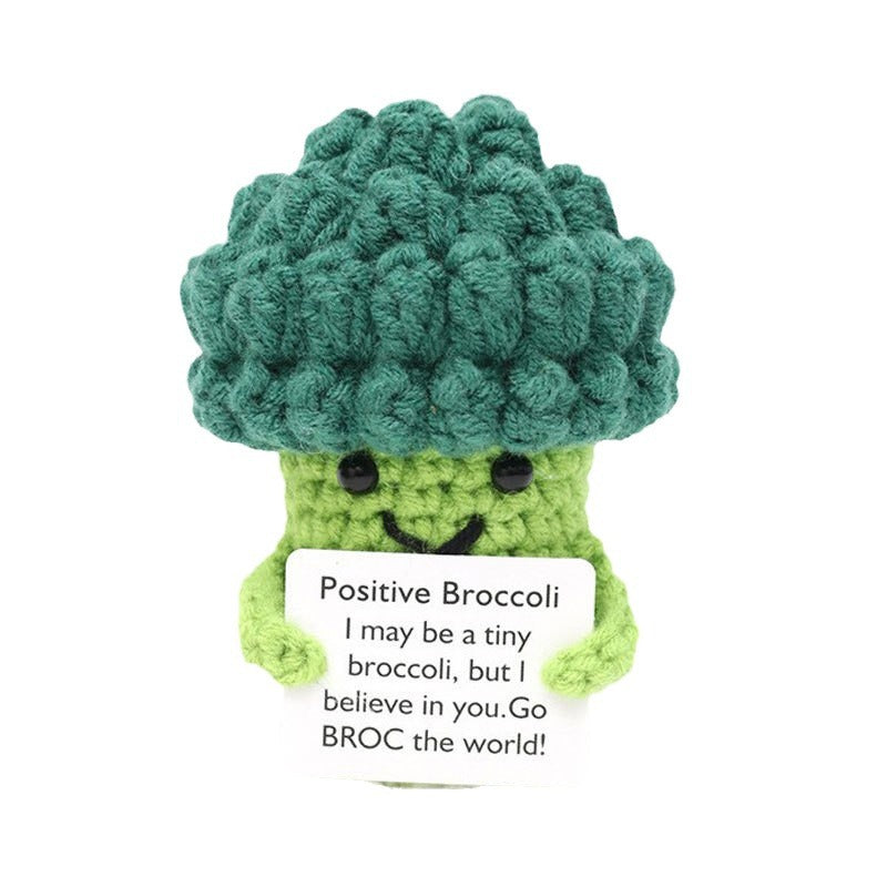 Multi-coloured knitted bean pots