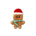 Crochet gingerbread ornament with colourful accents