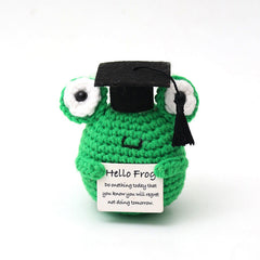 Vibrant crochet sunflower plush toy front view