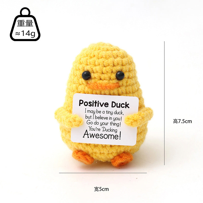 Crochet toy with yellow petals