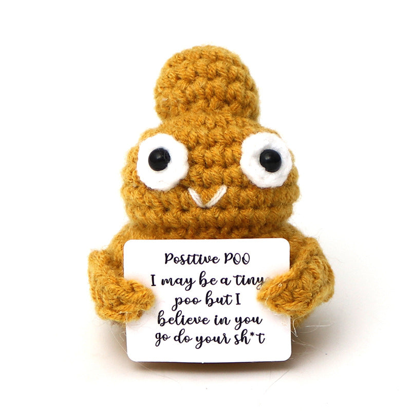 Handcrafted plush toy detail close-up
