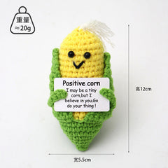 Handmade plush flowers displayed
