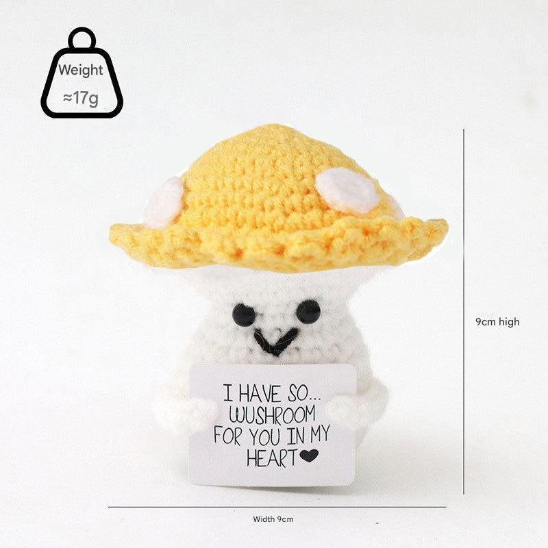 Artisan crafted sunflower plush doll