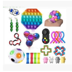 various stress relief toy components