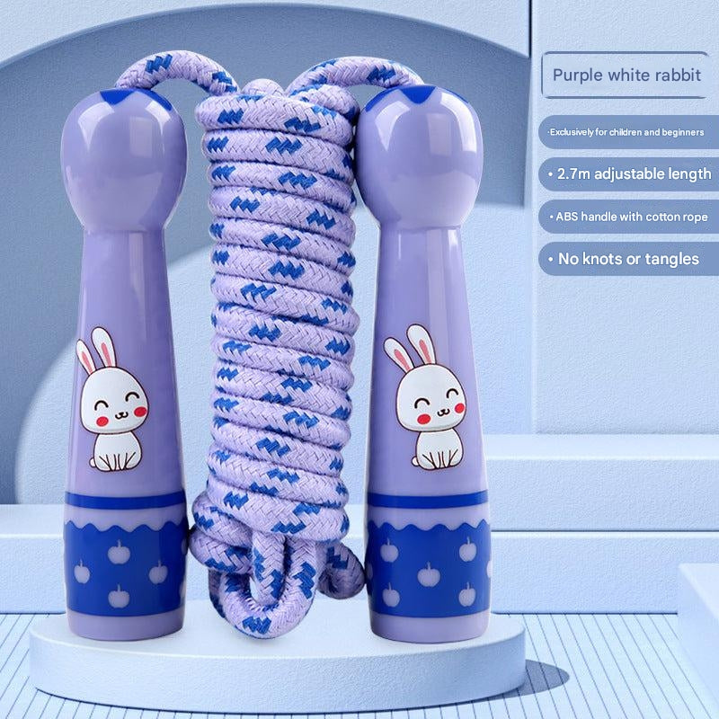 Image of adjustable kids jump rope in use