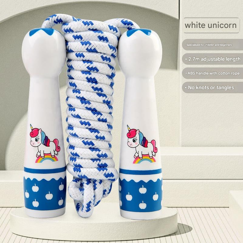 Adjustable jump rope for children with foam handles